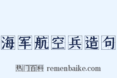 海军航空兵造句是什么意思的图片